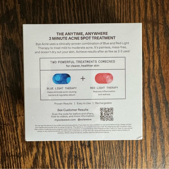 solawave Skincare Solawave Bye Acne 3minute Pimple Spot Treatment